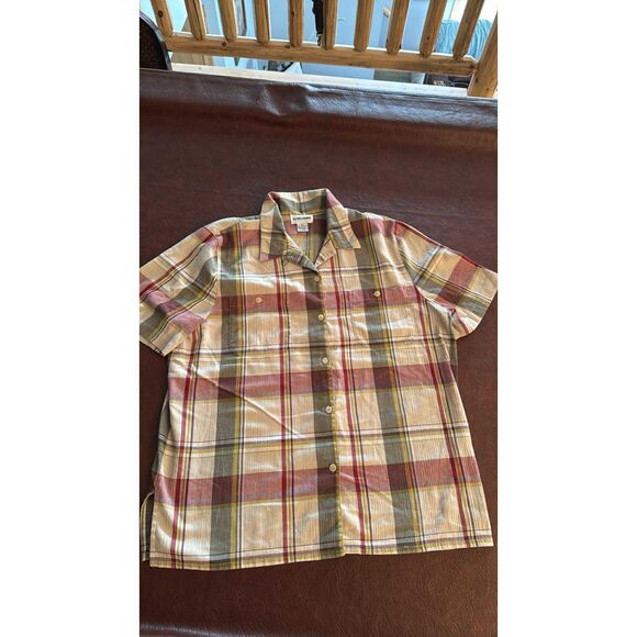 Alford Dunner Women's Short Sleeve Blouse Size 18 Button Up Front - Picture 1 of 4